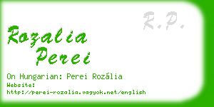 rozalia perei business card